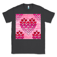 Valentines Day Hearts Seamless Pattern Classic Tee | Teevron