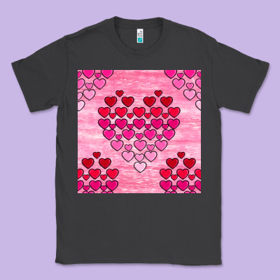 Valentines Day Hearts Seamless Pattern Classic Tee Designed By Bundleandbundleshop