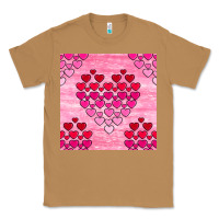 Toasted Coconut valentines day hearts seamless pattern Classic Tee - BundleAndBundleShop