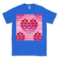 True Royal valentines day hearts seamless pattern Classic Tee - BundleAndBundleShop