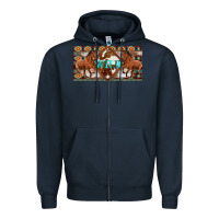 Navy aztec horses and wild with cowhide license plate template Zipper Hoodie - Artiststas