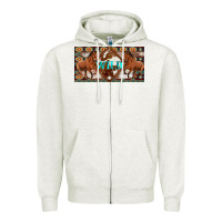 Oatmeal Heather aztec horses and wild with cowhide license plate template Zipper Hoodie - Artiststas