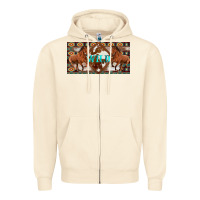 Sandshell aztec horses and wild with cowhide license plate template Zipper Hoodie - Artiststas