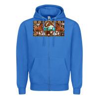 True Royal aztec horses and wild with cowhide license plate template Zipper Hoodie - Artiststas