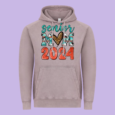 Senior Mom 2024 Tbw Vintage Hoodie Designed By Texasbilliewilder