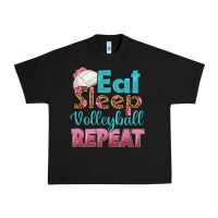 Black eat sleep volleyball repeat Urban Heavy Tee - HRA Design Shop