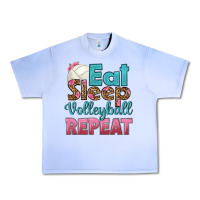 Grape Ice eat sleep volleyball repeat Urban Heavy Tee - HRA Design Shop