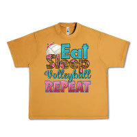 Peanut Butter eat sleep volleyball repeat Urban Heavy Tee - HRA Design Shop