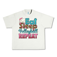 Pistachio eat sleep volleyball repeat Urban Heavy Tee - HRA Design Shop