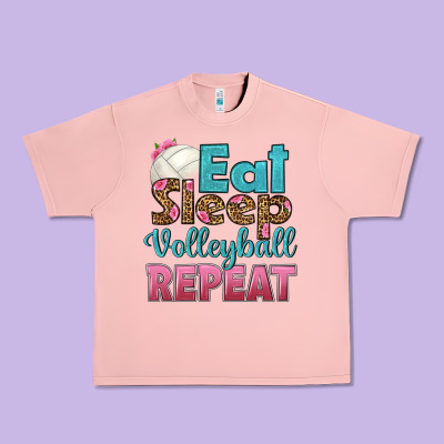 Eat Sleep Volleyball Repeat Urban Heavy Tee Designed By Hra Design Shop