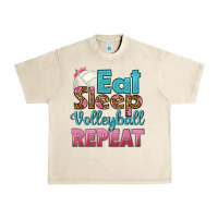 Sandshell eat sleep volleyball repeat Urban Heavy Tee - HRA Design Shop