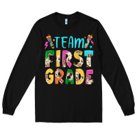 Black team first grade Long Sleeve Tee - JahusDesignShop
