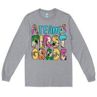 Heather Grey team first grade Long Sleeve Tee - JahusDesignShop