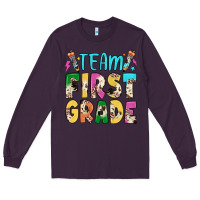 Plum team first grade Long Sleeve Tee - JahusDesignShop