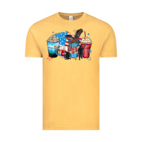 Vintage Mustard usa coffee cups Vintage Tee - Zillion Design Studio