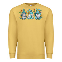 Antique Gold sunflower gnomes Premium Sweatshirt - MaliasSmallBusiness