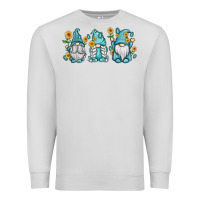 Dove Grey sunflower gnomes Premium Sweatshirt - MaliasSmallBusiness