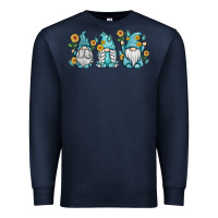 Navy sunflower gnomes Premium Sweatshirt - MaliasSmallBusiness