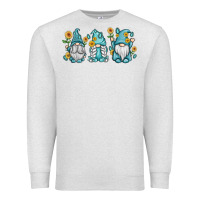 Oatmeal Heather sunflower gnomes Premium Sweatshirt - MaliasSmallBusiness