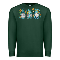 Sports Green sunflower gnomes Premium Sweatshirt - MaliasSmallBusiness