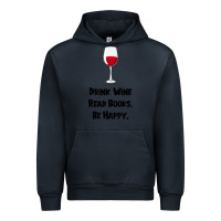 Navy drink wine, read books, be happy Urban Hoodie - Bettercallsaul