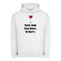 Pigment Lunar Rock drink wine, read books, be happy Urban Hoodie - Bettercallsaul