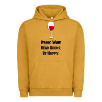 Pigment Peanut Butter drink wine, read books, be happy Urban Hoodie - Bettercallsaul