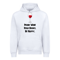 White drink wine, read books, be happy Urban Hoodie - Bettercallsaul