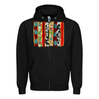 Black christmas brushstroke Zipper Hoodie - AdoDesignShop