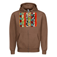 Chestnut christmas brushstroke Zipper Hoodie - AdoDesignShop