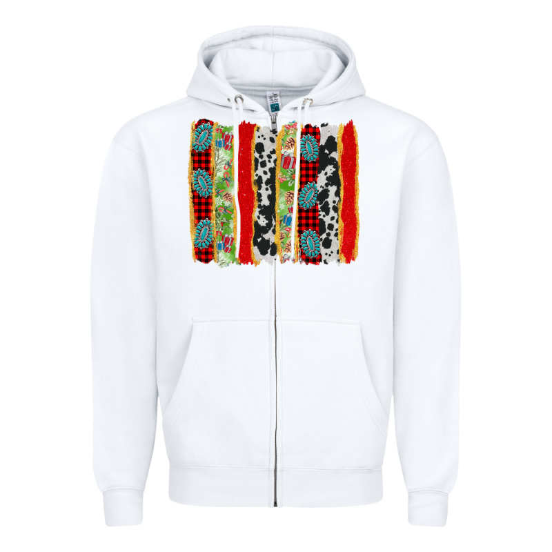Christmas Brushstroke Zipper Hoodie by AdoDesignShop | Teevron