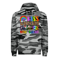 Slate Camo kiss whoever the fuck you want Premium Hoodie - LillyAllenDesigns