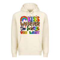 Tofu kiss whoever the fuck you want Premium Hoodie - LillyAllenDesigns
