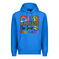 True Royal kiss whoever the fuck you want Premium Hoodie - LillyAllenDesigns