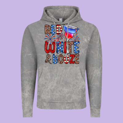 Red White And Booze Vintage Hoodie Designed By Zillion Design Studio