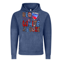 Vintage Denim red white and booze Vintage Hoodie - Zillion Design Studio