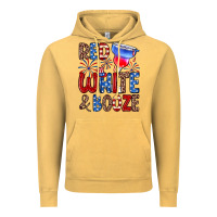 Vintage Mustard red white and booze Vintage Hoodie - Zillion Design Studio