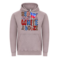 Vintage Zinc red white and booze Vintage Hoodie - Zillion Design Studio