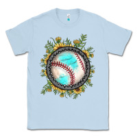 Dusty Blue baseball gemstone sunflower Classic Tee - JahusDesignShop
