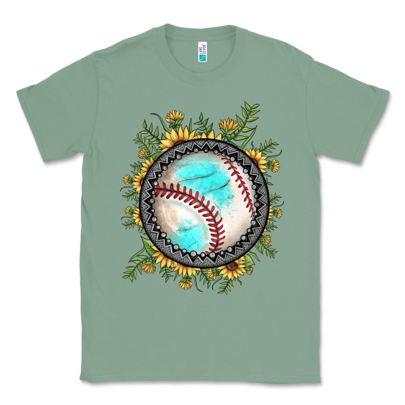 Baseball Gemstone Sunflower Classic Tee by JahusDesignShop | Teevron