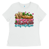 White jesus is my valentine Ladies Tee - AdoDesignShop