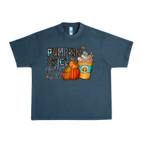 Midnight Navy pumpkin spice kinda girl Urban Heavy Tee - CowhideDigitalArt