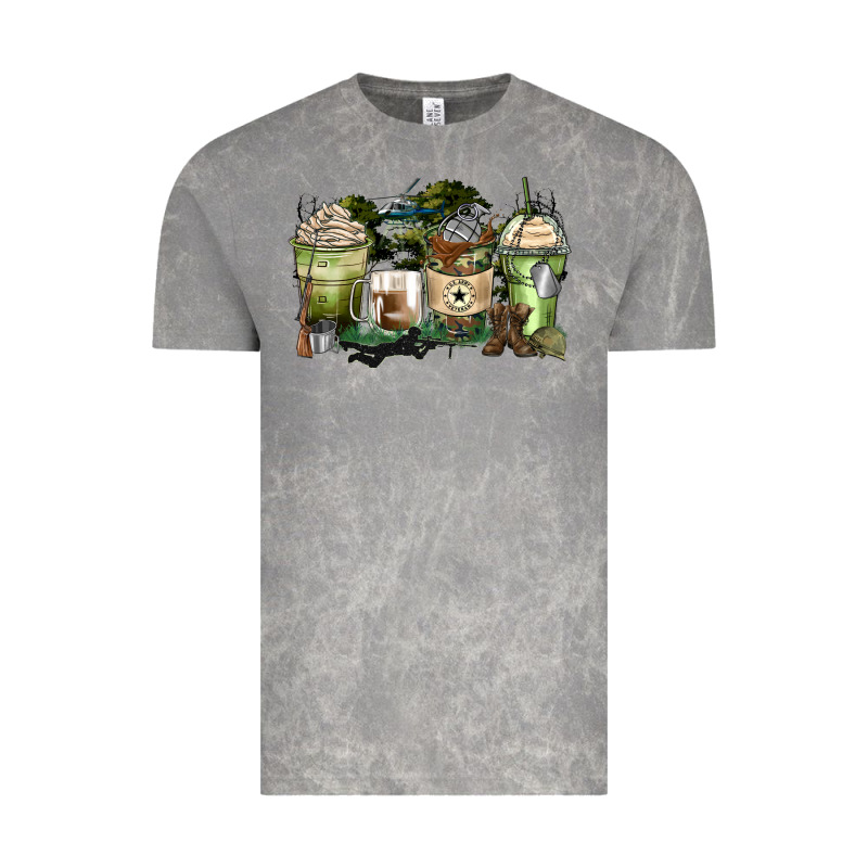 Veteran Coffee Cups Vintage Tee by Zillion Design Studio | Teevron