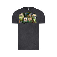 Vintage Black veteran coffee cups Vintage Tee - Zillion Design Studio