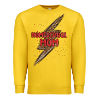 Lemon homeschool mom lightning bolt Premium Sweatshirt - MaliasSmallBusiness