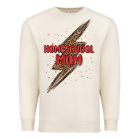 Sandshell homeschool mom lightning bolt Premium Sweatshirt - MaliasSmallBusiness