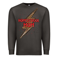 Smoke homeschool mom lightning bolt Premium Sweatshirt - MaliasSmallBusiness