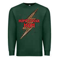 Sports Green homeschool mom lightning bolt Premium Sweatshirt - MaliasSmallBusiness