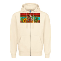 Sandshell aztec horse cactus and sunflowers license plate template Zipper Hoodie - Artiststas