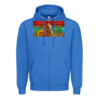 True Royal aztec horse cactus and sunflowers license plate template Zipper Hoodie - Artiststas